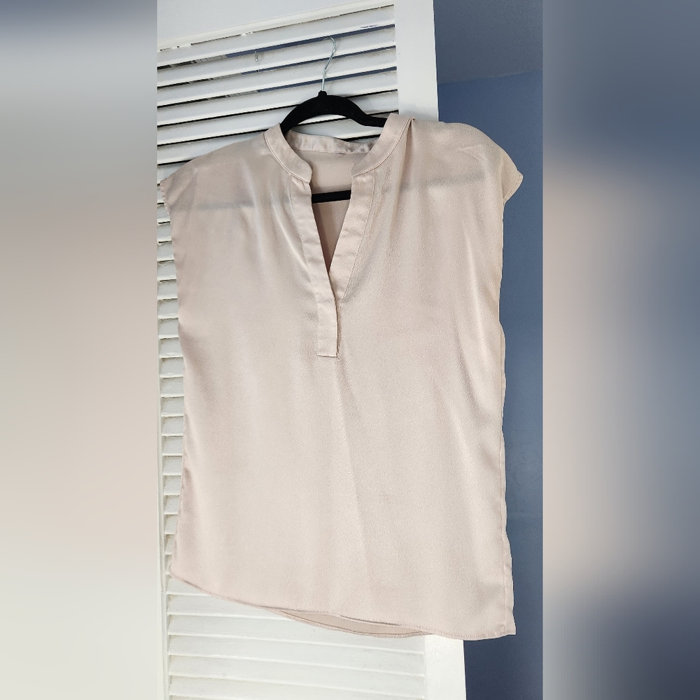 Elegant Cream Silk Blouse